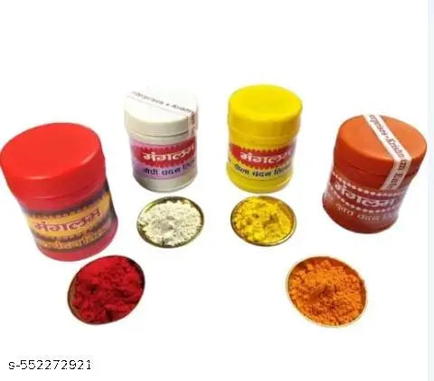 Multicolour Pooja Chandan Powder – Pack of 8