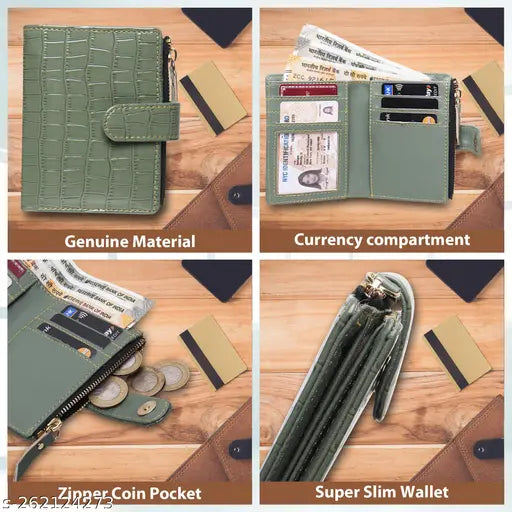 TnW Women Wallets Green