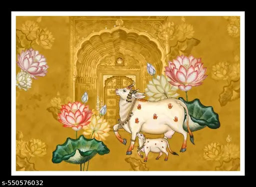 Cow and calf painting