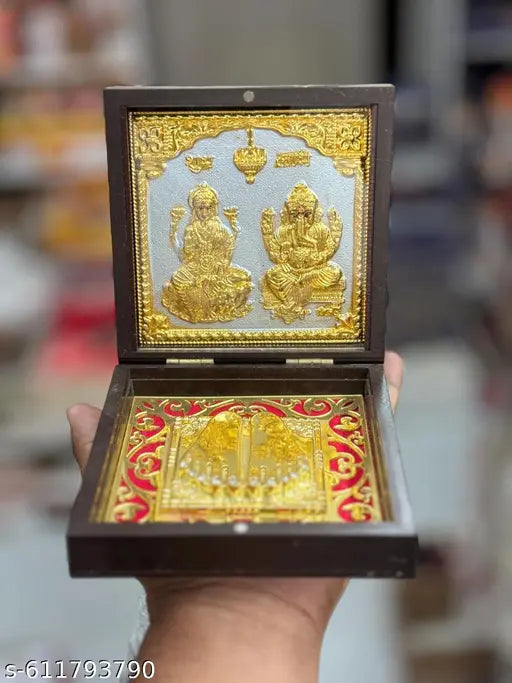 Gv present special occasion of deepawali Traditional attractive LAXMImata JI GANESHA JI statue or footmark with boxs (set of 1 )