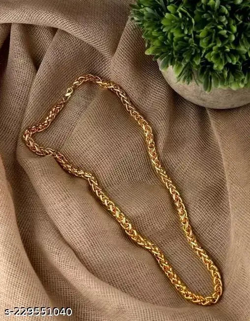 Pitaamaa® Fancy  Gold Plated Chain For Men & Boys