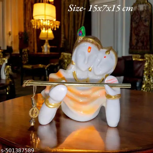 Mariners creation Marble Beautifully Handicraft Radha & Krishna Statue for Temple | Decoration Items for Home Decor Living Room Mandir Temple Pooja Room Table Top Office Decorative Gifts | Showpiece for living room makhan chor krishna hand radha rani ladd