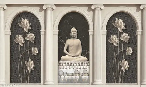 Buddha Poster For Livingroom Bedroom Home office Wall Decor (Size 24x36 Inch)