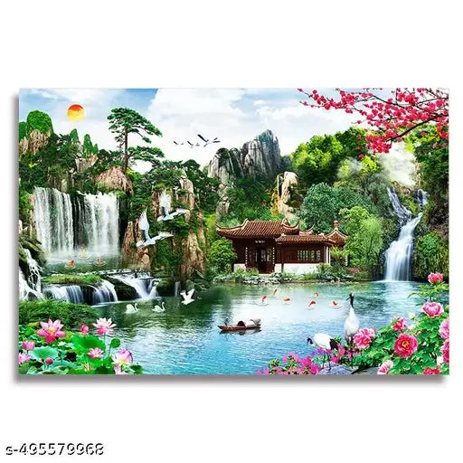 UISS PRODUCT -Sticker Scenery Poster For Room Roster 24x36 inch