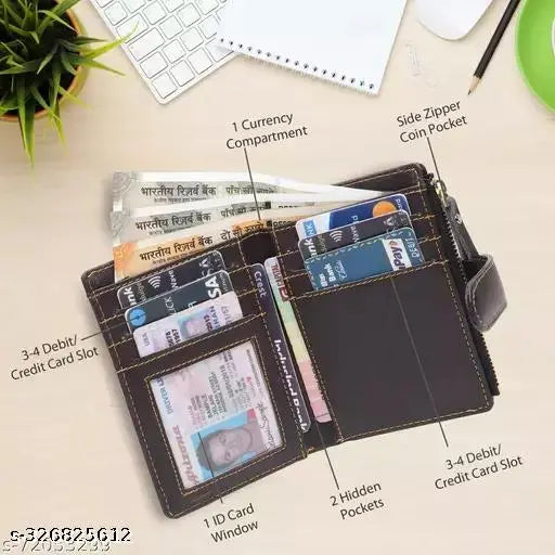 Small Women's Wallet -PU Leather Multi Wallets | Credit Card Holder | Coin Purse Zipper -Small Secure Card Case/Gift