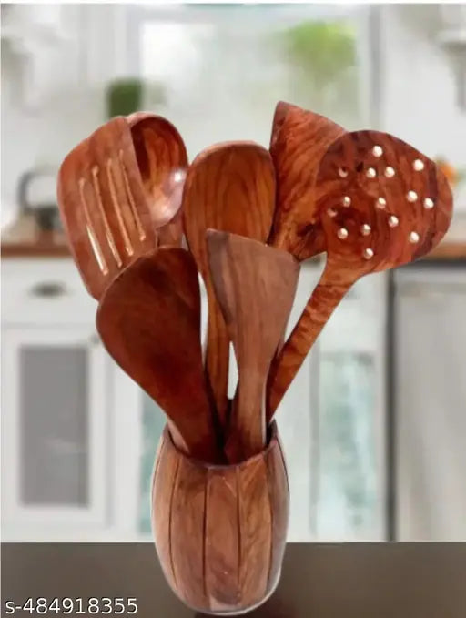 Wooden spoon set of 7 (not holder)