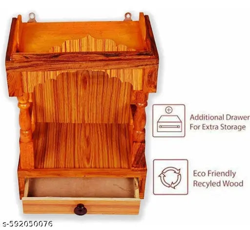 Rajasthani Ethnic Handcrafted Wooden Temple/Mandir/Pooja Ghar/Mandapam