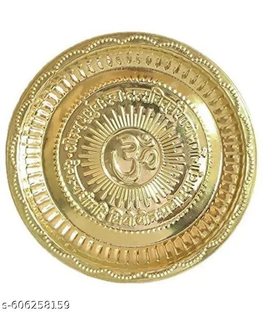 100% PURE BRASS PUJA THALI
