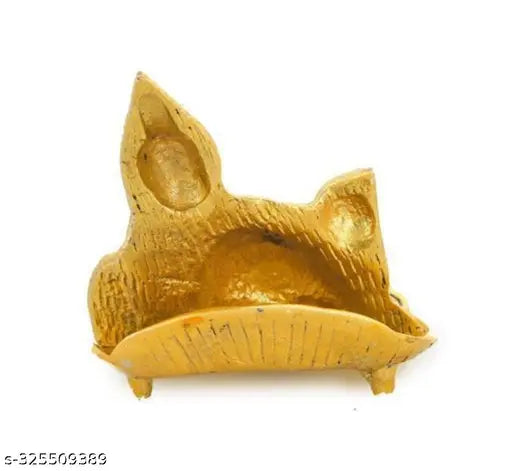 Metal Leaf Kuber with Diya For Home Décor, Gift and Puja Idol Aluminium Table Diya (Height: 2.5 inch) Paan Diya Kuber Diya SP Handicrafts Kubera Deepam, Kubera Deepam, Temple Decor, Kubera Deepam, Kubera Diya | Pooja  Article