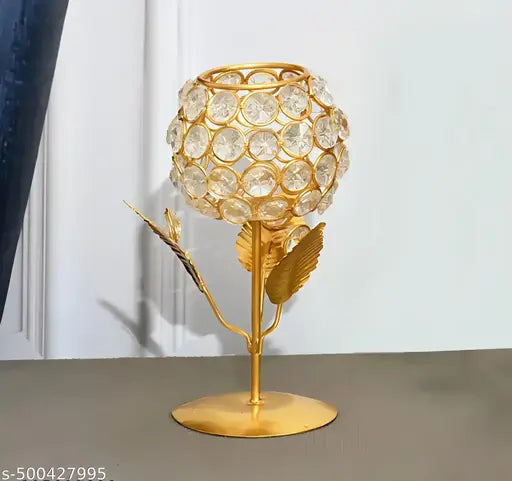 Decorative showpiece cristal candle holder