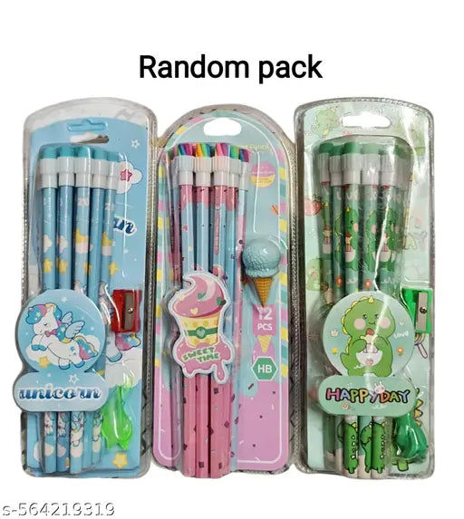Large school stationery fancy stylish unicorn stationery kit for girls and boys
