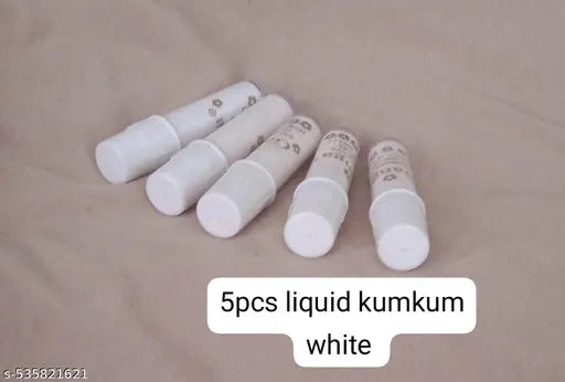 WHITE LIQUID KUM-KUM, PACK OF 5 PCS