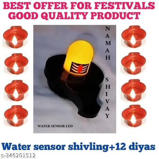 Shivling  or diyas is equipped with a water sensor that can detect the presence of water or any liquid. This shivling or diyas is safe to use.