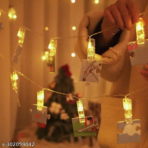 X4Cart 14 Photo Clip LED Electric Operated String Lights for Hanging Photos Ideal for Birthday Festival Wedding Party