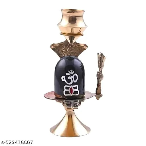 EliteTouch  Copper set of Panchpatra & pali ( Achmani) Copper  (1 Pieces, Brown) with lotishiv for jal abhieshek mahadev shivling idol statue