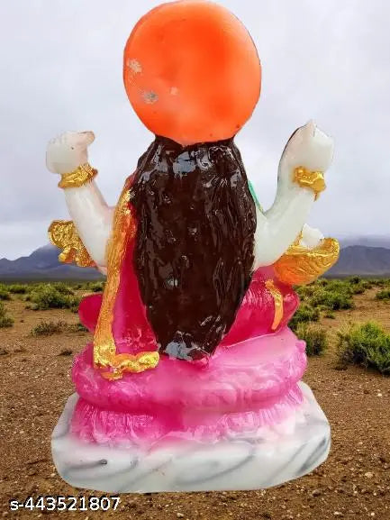 Saraswati Idol Statue for Home Decor for Diwali Temple_ Multicolor