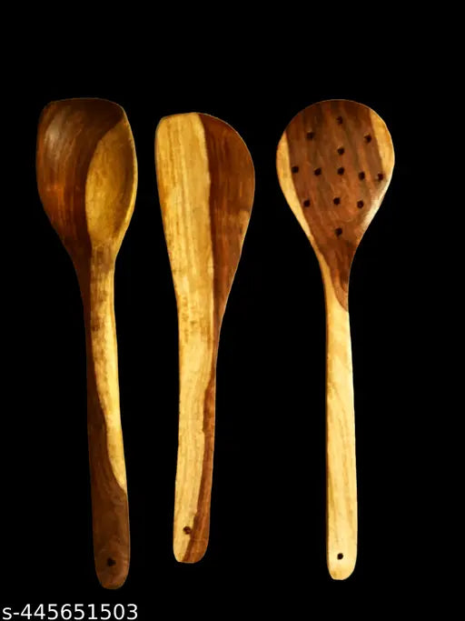 Wooden Cooking and Serving Spoon set for kitchen