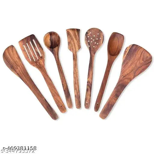 Unique Wooden Cooking Spoon Set OF 9 pS
