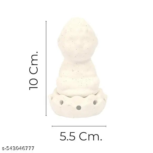 VOIDROP White Little Baby Buddha Handcrafted Incense Holder