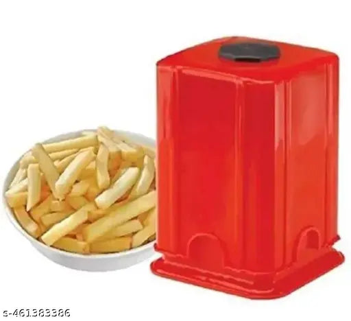 Plastic chopper for Chopping Cucumbers, Onions, Tomatoes, Potatoes, Apples, Mushrooms, Pineapples and Vegetables and Fruits-Red(1 Pcs)