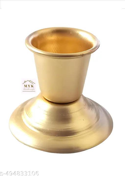 Candle stand - Candle Holder - (Set of 6) 4 x 5 cm Golden Candle Stick Holder for Home Decoration.