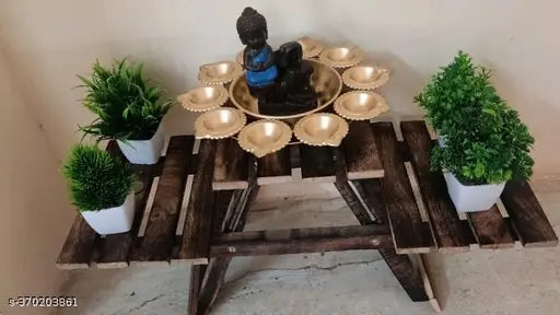 Ghufran Flower Shape Diya Decorative Urli Bowl for Home, Office and Table Decor |Floating Flowers and Tea Light Candles Home, Diwali, New Year Decoration, Pooja  Item