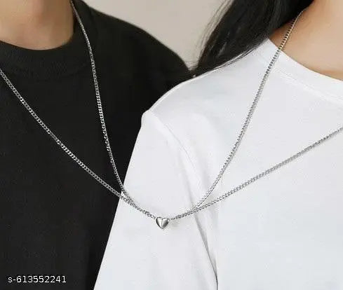 Pack of 3 Stylish Necklaces & Pendants ,Couple-Combo Matching Best Friend Relationship Natural Multi Layer Tiple Protection Stone Beads Bracelets.