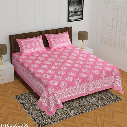 Trendy Cotton 100 X 90 Double bedsheet Eva Stylish Cotton 100 x 90 Double Bedsheets