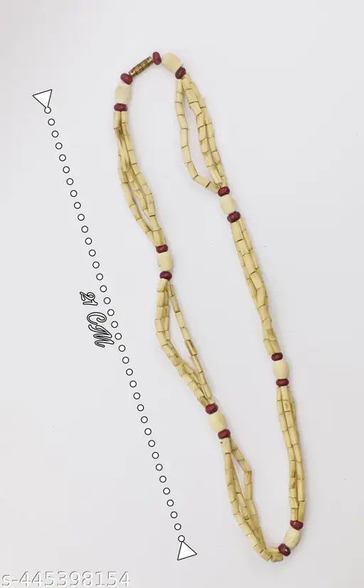 Original Tulsi Kanthi With Red Wooden Beads for Daily wear Pack of 3