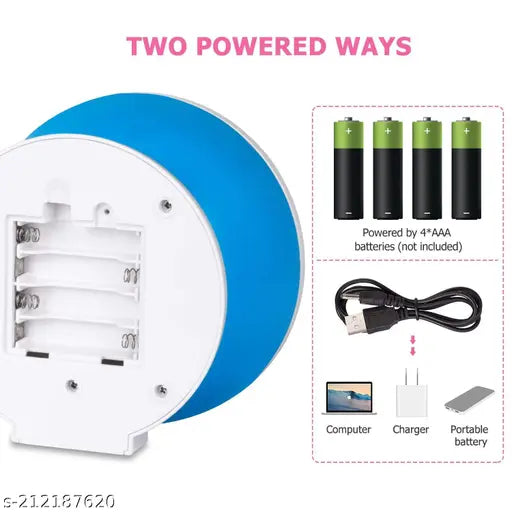 star lights Beautiful Sky Star Master 360 degree Rotating Night Projector Light / rotating Bulb with 9 modes for Kids With Night Table Lamp for Indoor Decoration During Festivals Christmas ( USB Power cable Included)