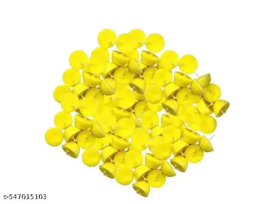 Pure Ghee phool Batti Pack of 100pcs| Pure Cow Ghee Diya Quality 100 Pieces, 15 Minutes Minimum Burning,Ghee Diya Batti | Handmade Ghee Diya Batti,Jyot Batti For Pooja Aarti And Special Occasions, Cow Ghee Diya Batti, Premium Quality Ghee Wicks - Pack Of