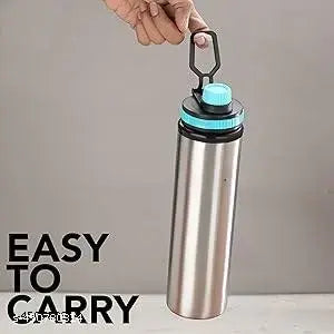 JASMIT Eco Sipper Stainless Steel Single Wall Water Bottle with Flip Cap/Fridge Refrigerator Bottle/ 100% Leak Proof/Office Bottle/School Bottle, 900ml