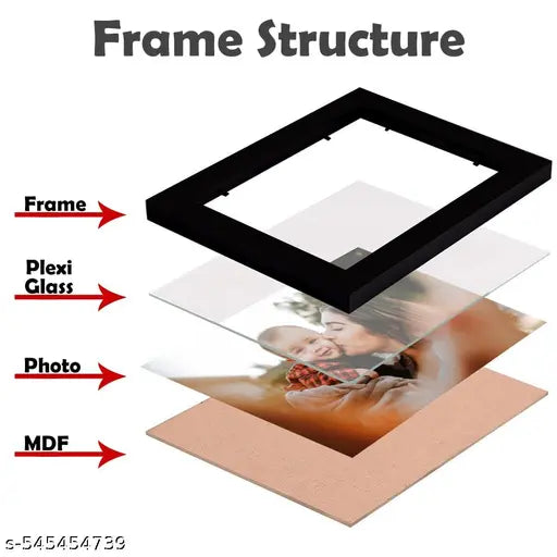 EXO DECOR PHOTO FRAME SET OF 07 6PCS 4X6, 1PCS 5X7