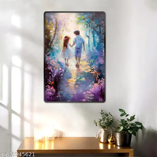 Indianara Modern Art Painting With Frame 18 Inches X 12 Inches (MA29LBP)