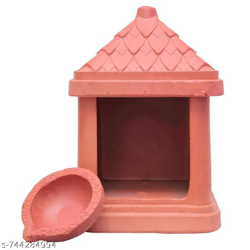 Handcrafted Terracotta Akhand Narkel Diya Traditional Mitti Diya for Pooja, Tulsi Decor, Diwali & Festive Lighting | Eco-Friendly Home Décor | Ideal for Puja Ghar