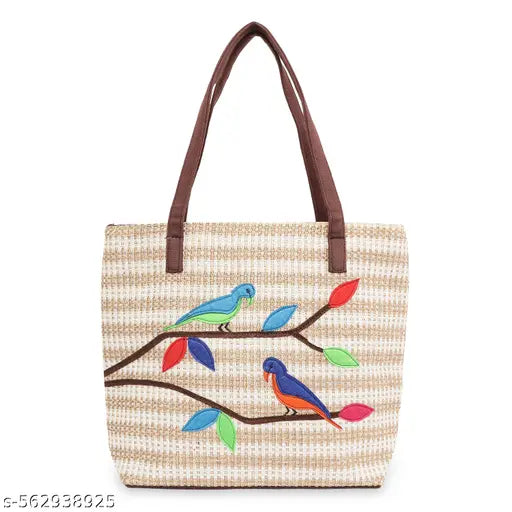 Designer Jute Handbag for Woman Shoulder Handbag for Woman College Hand Bag for Women