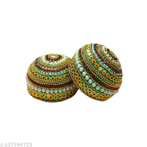 Decorative Kudakalu for Marriage - Dry Coconut Decoration for Wedding- Pelli Kudakalu Set (Model -1)