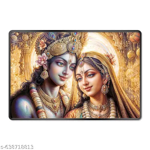 Indianara Radha Krishna Painting With Frame 18 Inches X 12 Inches (RK6LBP)