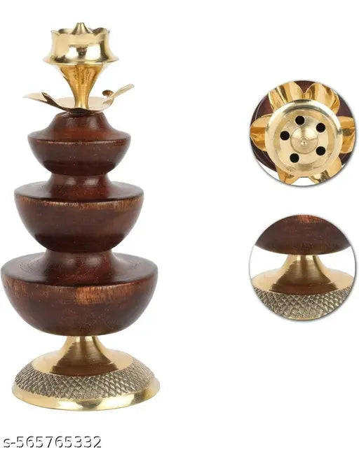Hithika wooden insence holder for home decoration item