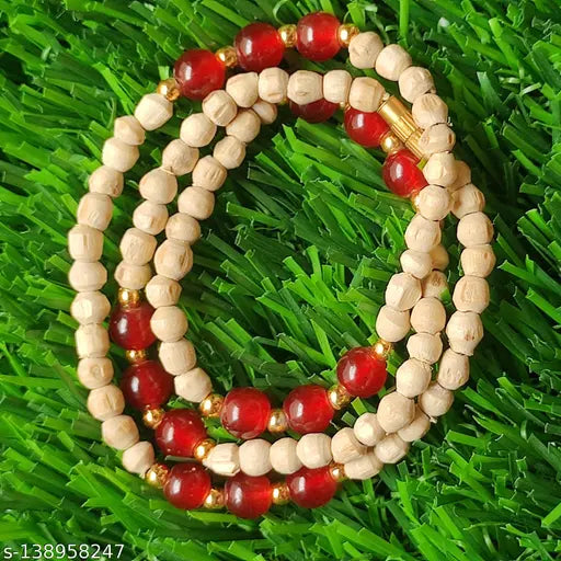 Original Tulsi Beads + Crystel Beads, Partywear Kanthi Mala For Women, From Vrindavan