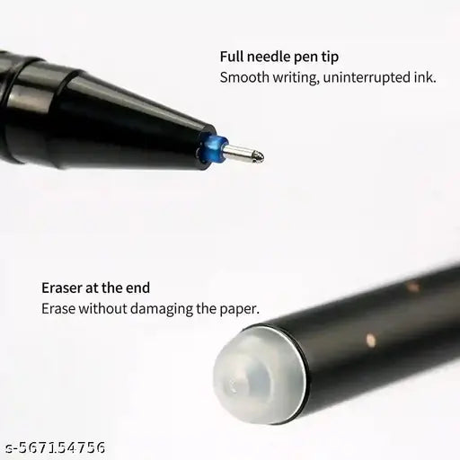 6 PIECE Erasable Constellation Star Galaxyy Printed Zodiac Gel Pens 0.5mm | Gel Blue Ink Pen Office School Stationary Supplies | Play Sudoku | Back Tip Is Eraser | Cheating Pen