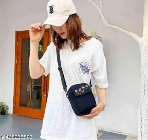 Mobile Sling Bag for Women & Men, Small Sling Bag for Women, Phone Bag with Adjustable Cotton Strap