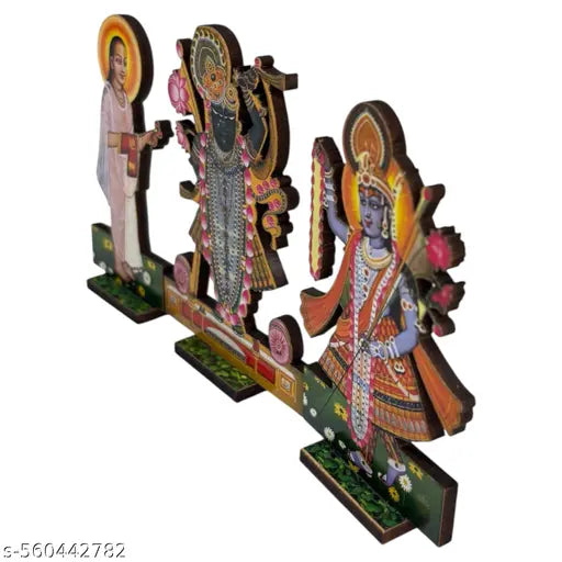 Vamana avtar of lord Vishnu ji and Yamuna ji mdf statue