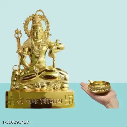 Shankar Ji Idol with Kuber Diya for Office & Temple