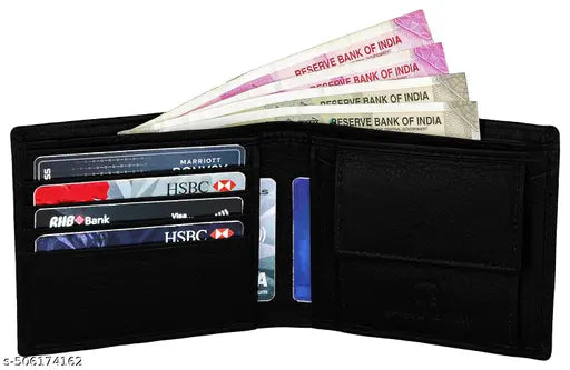 WOLFWARE RFID Protected 100% Genuine Leather Gift Hamper For Men | Leather Wallet For Men's | Wallets Branded | Wallets For Men (Lee-on Black) ,Leather wallet combo for men