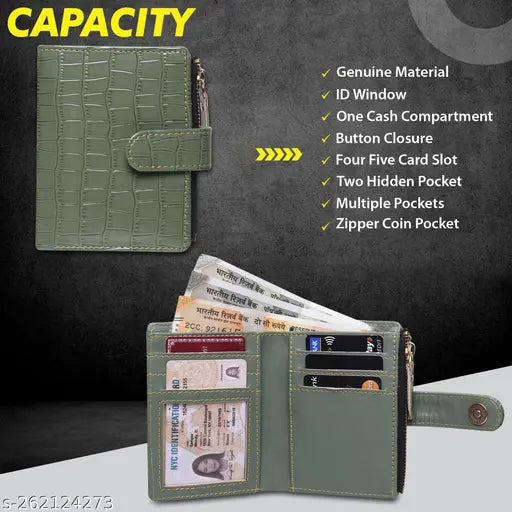 TnW Women Wallets Green