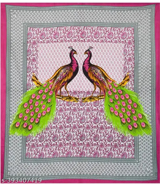 100% cotton double bed bedsheet (90x100)