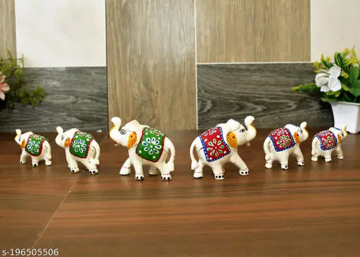 Home Décor Elepahnt Showpiece Idols Hand Craft