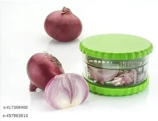 Stainless Steel Vegetable Cutter, Garlic Chilly Onion Ginger Dry-Fruit Pista Capsicum Peanuts & Multi Crusher, Cutter, Chopper, Mixer (Green)