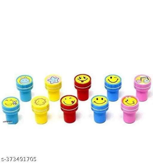 20 Piece Stamps for Kids Emoji and Motivation Reward Art Teachers Students Birthday Gift Craft Scrapbooking